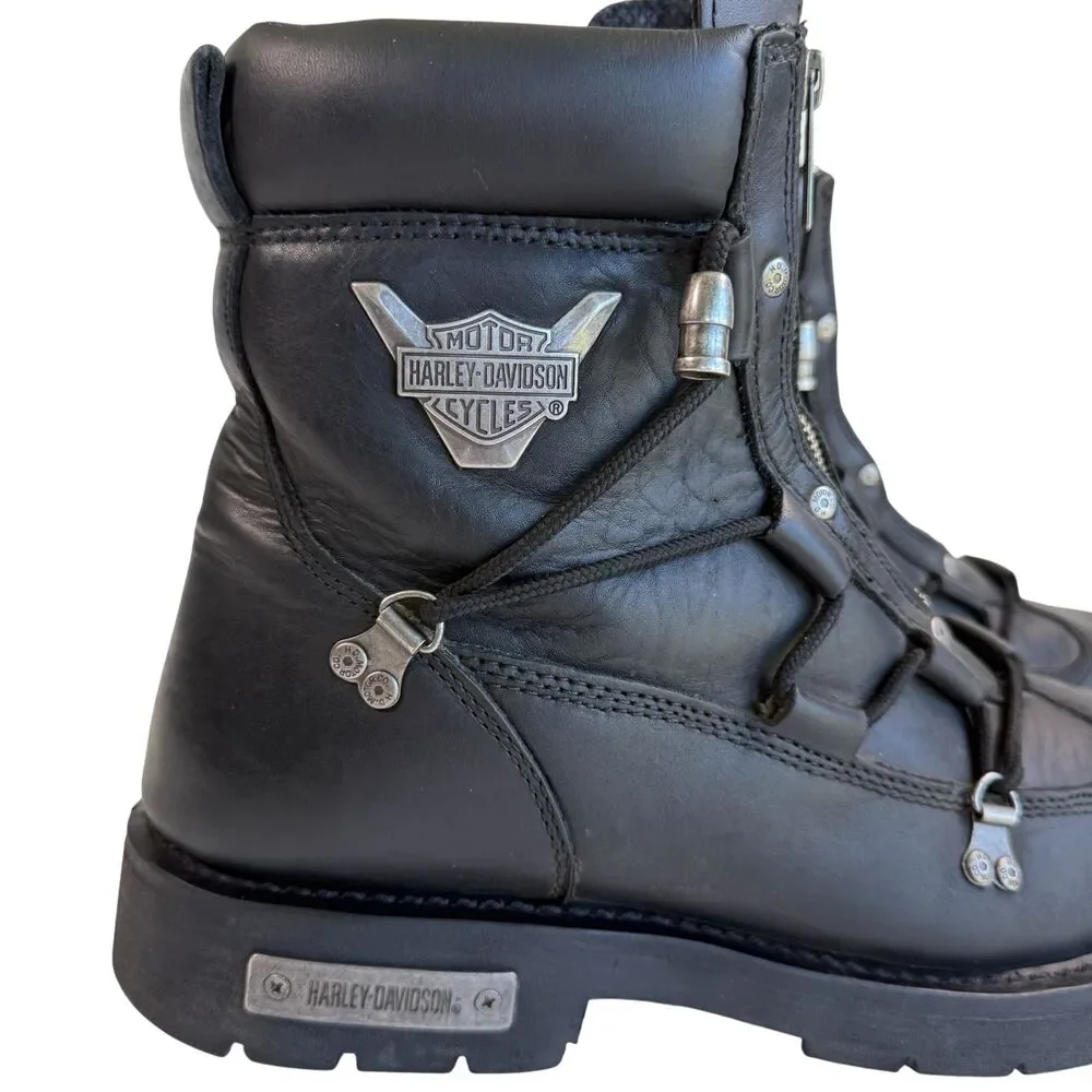 Harley-Davidson Brake Light Flash Men's Black Motorcycle Riding Boot Size 14M